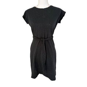 J.Crew Dress Womens XS Tie Waist Short Sleeve TShirt Lightweight Cotton BI142